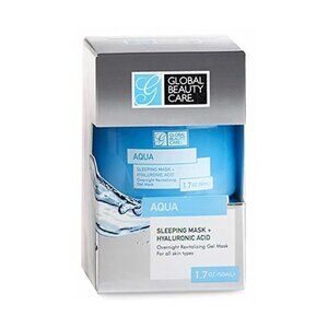 Global Beauty Care Aqua Hyaluronic Acid Overnight Sleeping Gel Mask New in Pack